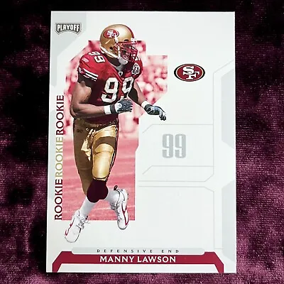 Manny Lawson 2006 Playoff NFL RC MINT NC State Wolfpack Rookie SF 49ers Jersey💙 • $1.95