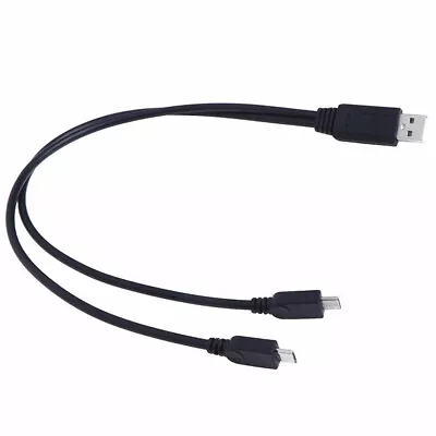 USB 2.0 Male To Male Dual Micro USB Splitter Y Charging Data C“iy Cq • $2.82