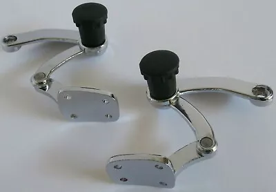 $59.85 • Buy 1950-1964 Vw Bug Pop Out Window Latch Black Knob Pair Left & Right Quarter Vent