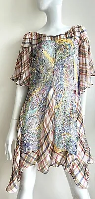 ZARA Silk Dress Blouse Sz. M Vintage • $35