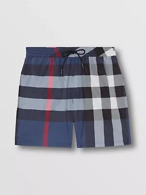 Burberry Exaggerated Check Drawcord Swim Shorts(S) • $359