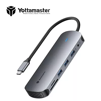 Yottamaster 6/10-in-1 USB-C Hub Adapter Type-C Hub HDMI For MacBook Pro/Air IPad • $19.94