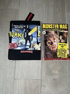 Official Hammer House Of Horror The Mummy T-shirt Size Medium With Magazine BNWT • £9.99