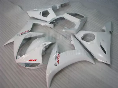 $479 • Buy New White Fairing Fit For Yamaha 2003 2004 2005 YZF R6 Injection Plastics ABS 12