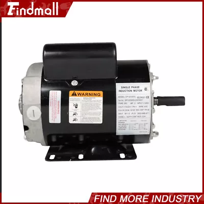 Findmall Electric Motor 3HP 3450 RPM Compressor Duty 56 Frame 1Phase 115-230Volt • $135.99