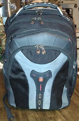 Wenger Swiss Gear Pegasus Laptop Notebook Tablet Backpack Bag Black Grey 17   • $49.99