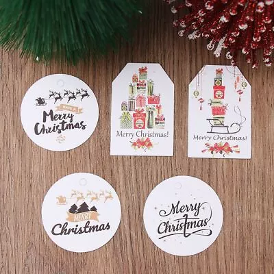 Gift Wrapping Xmas Decorations Christmas Tags Gift Cards Hanging Labels • $15.04