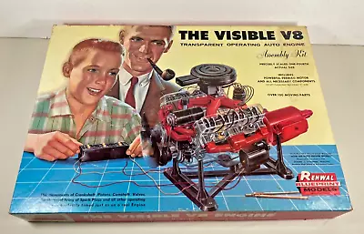 Renwal Model The Visible V8 Transparent Operating Auto Engine Assembly Kit 1960 • $399.99
