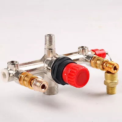 Air Compressor Pressure Valve Switch/Control Manifold Regulator Gauges Tool AU • $13.49