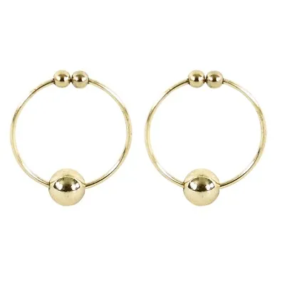 $9.95 • Buy Clip-on Non Piercing Gold Nipple Rings Body Jewelry
