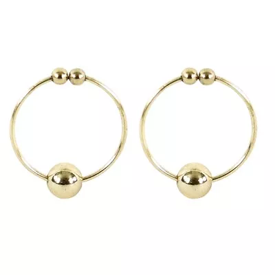 $10.95 • Buy Clip-on Non Piercing Gold Nipple Rings Body Jewelry