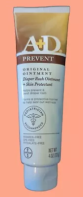 A+D Original Prevent Diaper Rash Ointment And Skin Protectant 4 Oz Tube • $6.99
