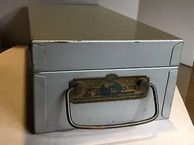 Vintage Metal Policy Lock Box Continental Equity Insurance Alexandria LA (69) • $20