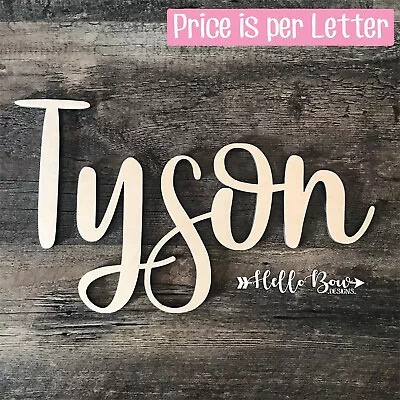 Wooden LETTERS 20cm HIGH Laser Cut Custom Names & Words PRICE IS PER LETTER • $4.20
