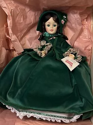 21  Vintage Madame Alexander Scarlett 2240 Portrait Doll Green Velvet Gown MIB • $99.95