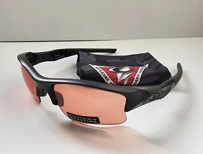 Oakley SI FLAK JACKET XLJ Matte Black W/ PRIZM TR45 Shooting Sunglasses 2.0 Half • $149