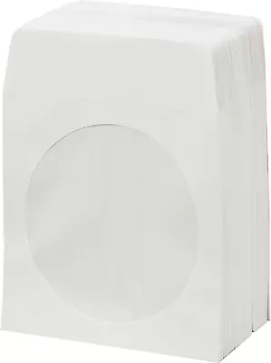 White Cd/Dvd Paper Media Sleeves Envelopes With Flap And Clear Window (Pack Of 1 • $11.61