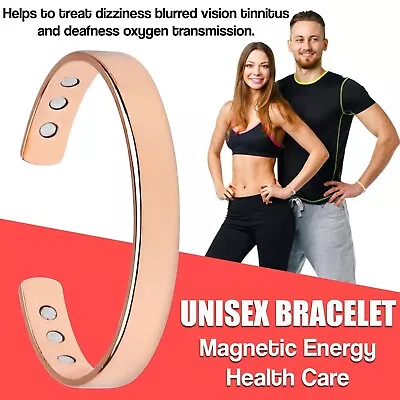 £3.49 • Buy Magnetic Copper Bracelet Healing Bio Therapy Arthritis Pain Relief Bangle Women