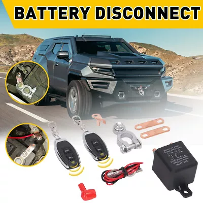 Battery Disconnect Isolator Power Switch Cut-Off Master Car W/ Remote Control B • $23.99