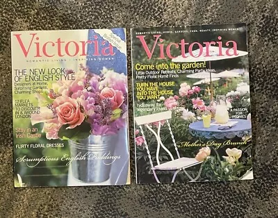 Lot Of 2 Victoria Magazines VTG 2003 Romantic Decor Garden Travel • $10.80