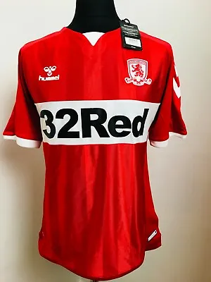 Size S Middlesbrough FC Football Shirt  Home Top Soccer Jersey 2018/2019 Hummel • £16.91