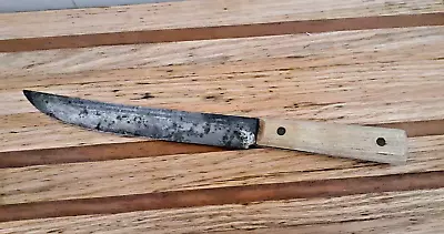 Vintage FORGECRAFT Hi Carbon Steel Butcher Boning Carving Chef Knife 8  Blade • $14.99