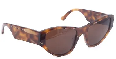 New Balenciaga Bb 0097s 003 Havana-gold/brown Lenses Authentic Sunglasses 54-21 • $300