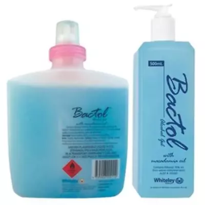 Whiteley Bactol Antibacterial Hand Sanitiser Alcohol Gel - 500ml 1L TGA Approved • $45