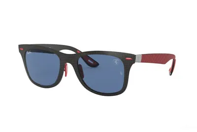 Ray Ban Scuderia Ferrari Collection RB8395M F05580 Matt Carbon Dark Blue 52mm • $1333.78