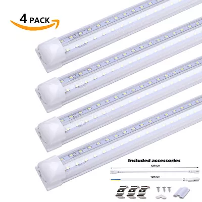 T8 LED Tube 8FT Garage Warehouse Light 8 Foot Linkable LED Shop Light Fixture • $75.59