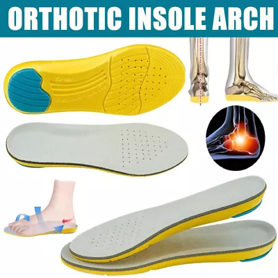 Memory Foam Orthotic Arch Support Shoes Insoles Inserts Pads Women Men 1 Pair • $11.99