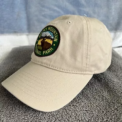 ROCKY MOUNTAIN NATIONAL PARK Adult Beige Dad Cap Hat Camp Hike Bike Escape • $18.49