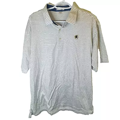Peter Millar X Seminole Golf Club Men's Size Large Striped Comfort Polo • $35