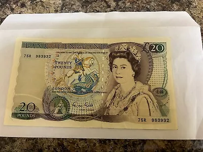 Bank Of England Old Twenty £20 Pound Note Shakespeare Page. 75r Gill • £30