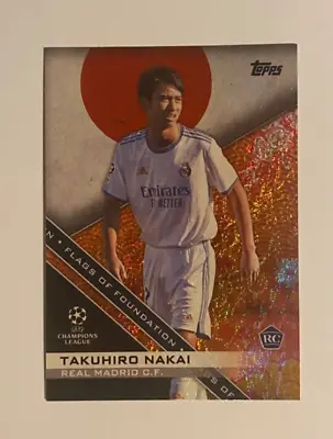 Takuhiro Nakai 21-22 Topps UEFA Jade Flags Of Foundation /125 Chinese New Year • $5.99
