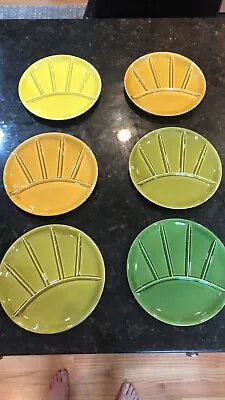 Set Of 6 Vintage Compartment / Sushi / Fondue Plates • $15