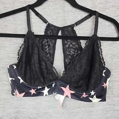 Pink By Victoria Secret  Bralette Size L Racer Back Unerwire Sexy Soft Cup • $24.47