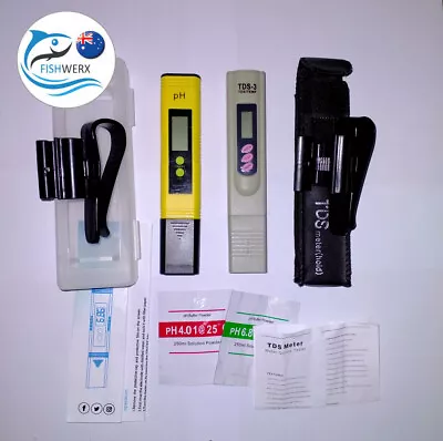 PH TDS Meter Test Pen Digital Water Hydroponics Aquarium Tester With Tank Holder • $19.76