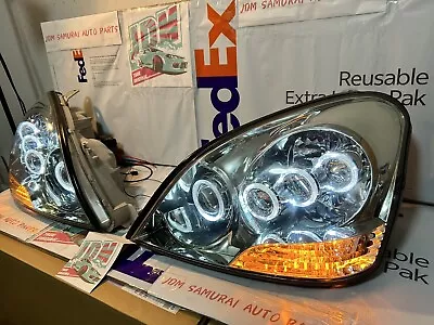 2001-2003 LEXUS LS430 Bi-xenon LS600 Look  LED RING Headlights SET SUPER RAREJDM • $798