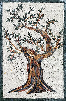 FL139 15.75 ×23.62  Tree Marble Mosaic Wall Art • $299