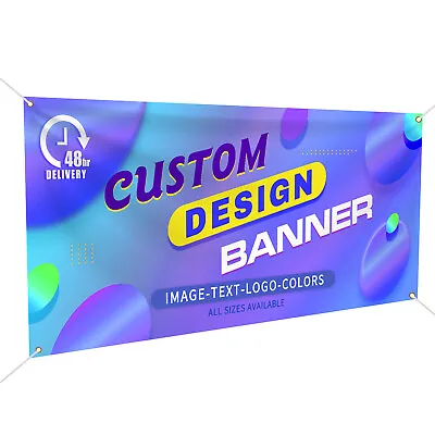 Banners Outdoor  Custom Printed Advertising Vinyl Banner SignVarious Sizes • $20.99