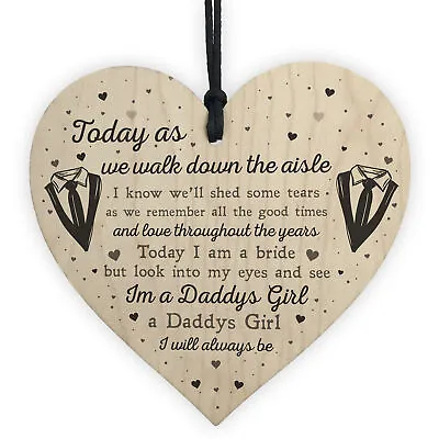 Daddys Girl Wedding Day Gift For Father From Daughter Bride To Be Gifts • £3.99