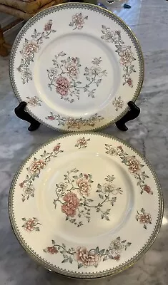 Set Of 8 Minton Jasmine 10.5” Dinner Plates Fine Bone China • $100