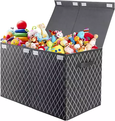 VERONLY Toy Storage Boxes For Boys Large Kids Chest Foldable Fabric Storage Box • £21