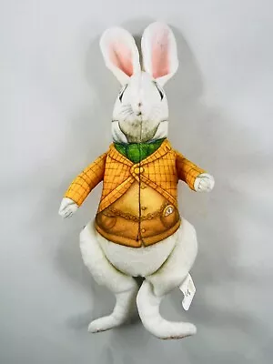 Vintage Alice In Wonderland WHITE RABBIT Plush 1998 The Toy Works • $19.95