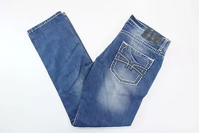 Rock And Royal VIP George Men's Jeans W36 L34 36/34 Blue Stonewash Straight • $42.95