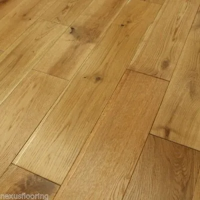 £0.99 • Buy Solid Oak Brushed Oiled Real Wood Wooden Floor Hardwood Flooring