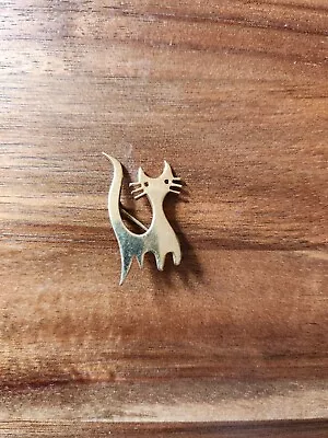 $19.99 • Buy Vintage 12k GF Cat Pin Animal Jewery Gold Filled 