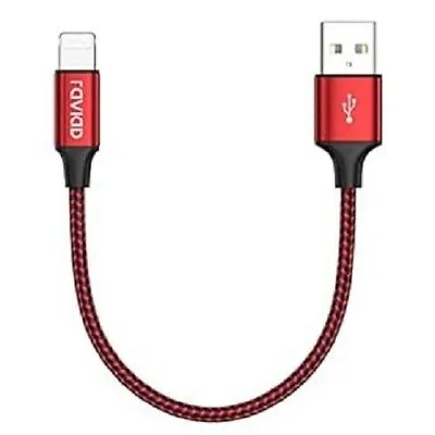 Iphone Cable Short [1FT/30CM Nylon Braided Iphone Charger Cable • £2.99