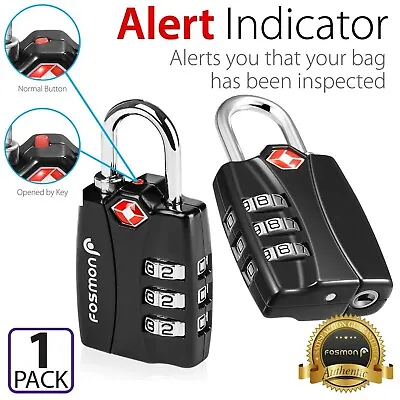 [TSA Accepted][1PACK] 3 Digit Combination Travel Bag Suitcase Luggage Pad Lock • $7.99